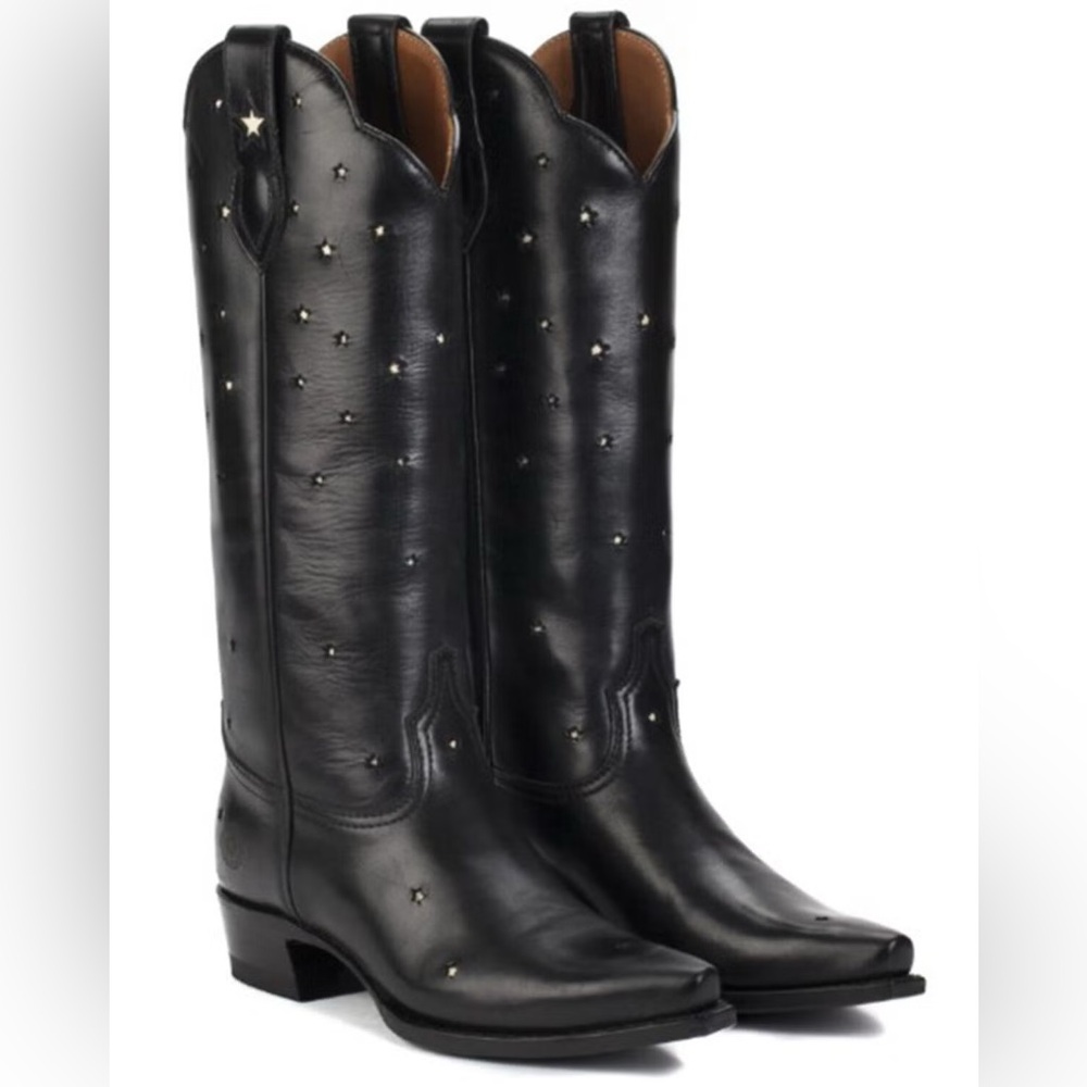 RANCH ROAD PRESIDIO STAR INLAY TALL WESTERN BOOTS 9.5 NWT